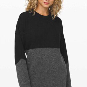 lululemon Women's Restful Intention Cashmere Sweater - Black & Grey - US XS